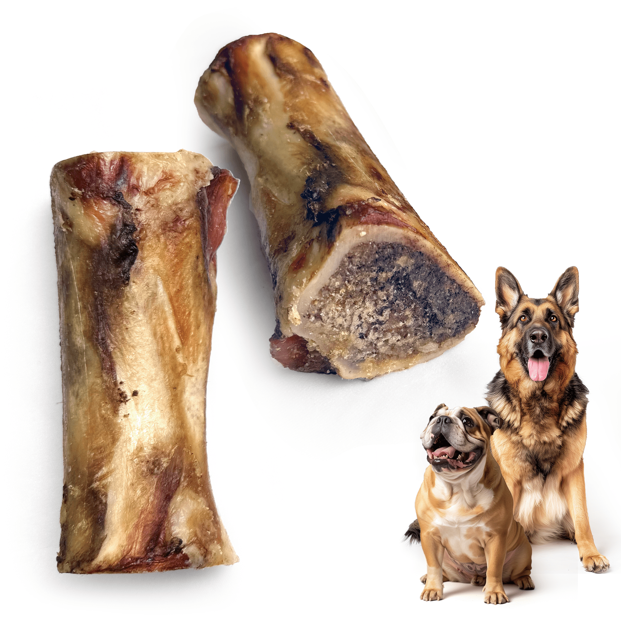 Smoked Beef Marrow Bone for Dogs Natural Dog Treats Made in Canada