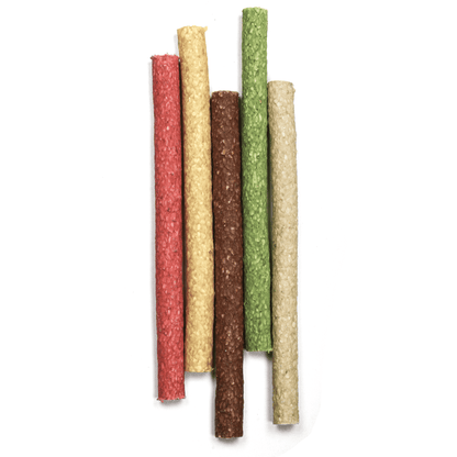 10" Multi-Colored Munchy Rawhide Rolls - Premium Feeders - Premium Feeders - Dog Treats