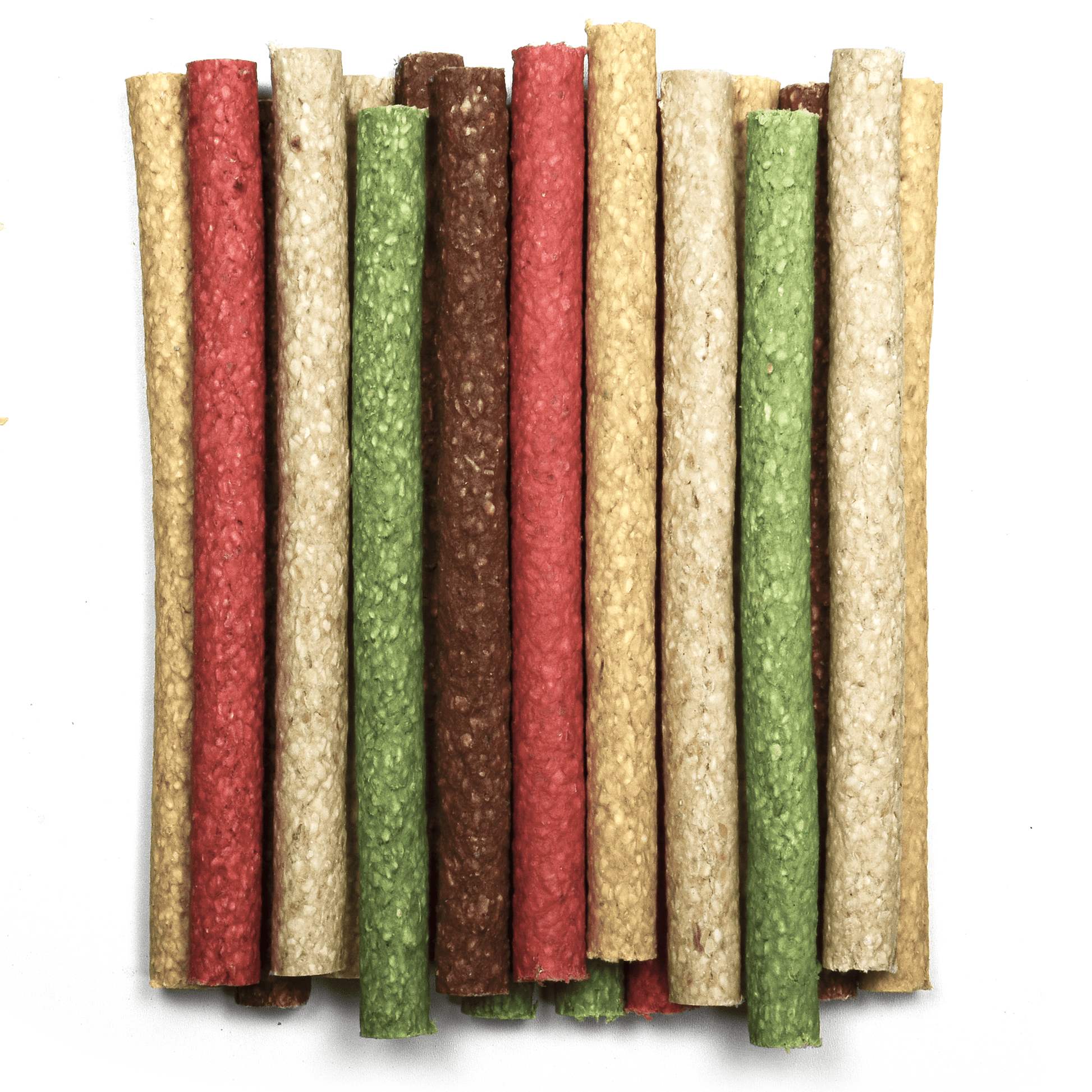 10" Multi-Colored Munchy Rawhide Rolls - Premium Feeders - Premium Feeders - Dog Treats