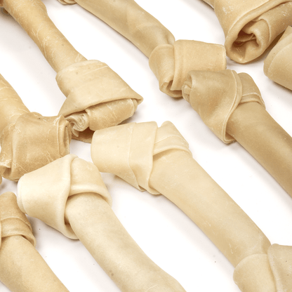 10” Rawhide Knotted Bone - Premium Feeders - Premium Feeders - Dog Treats