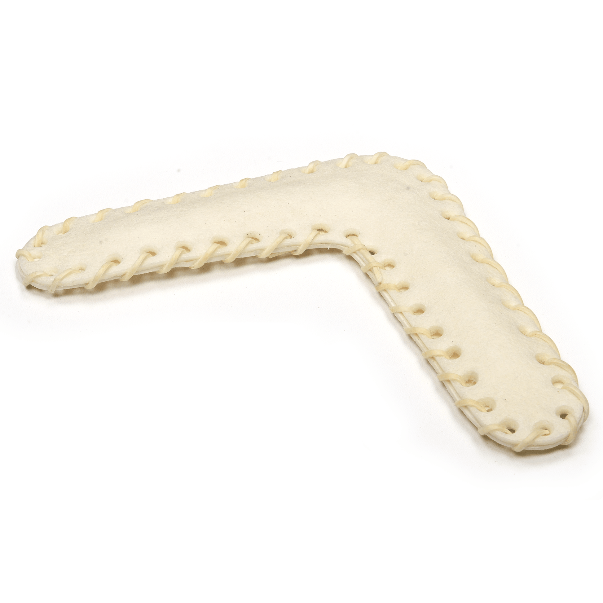 10” Rawhide White Boomerang - Premium Feeders - Premium Feeders - Dog Treats