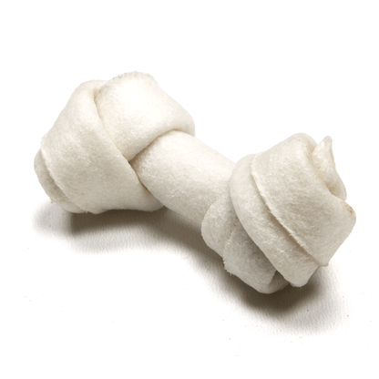 2” Rawhide White Knotted Bone - Premium Feeders - Premium Feeders - Dog Treats