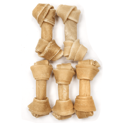 4” Rawhide Knotted Bone - Premium Feeders - Premium Feeders - Dog Treats