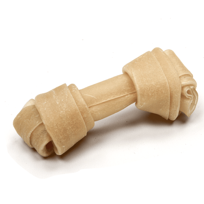 4” Rawhide Knotted Bone - Premium Feeders - Premium Feeders - Dog Treats