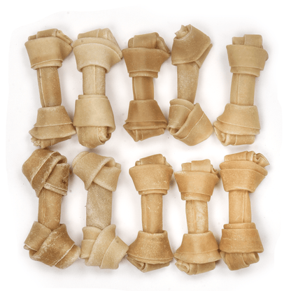 4” Rawhide Knotted Bone - Premium Feeders - Premium Feeders - Dog Treats