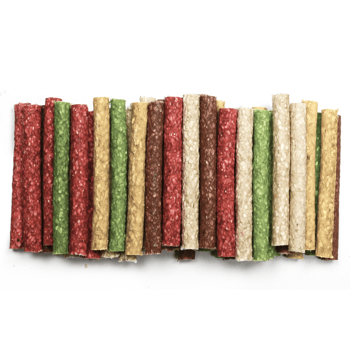 5" Multi-Colored Munchy Rawhide Rolls - 100 pack - Premium Feeders - Premium Feeders - Dog Treats