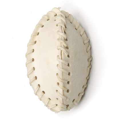 5" Rawhide White American Football - Premium Feeders - Premium Feeders - Dog Treats