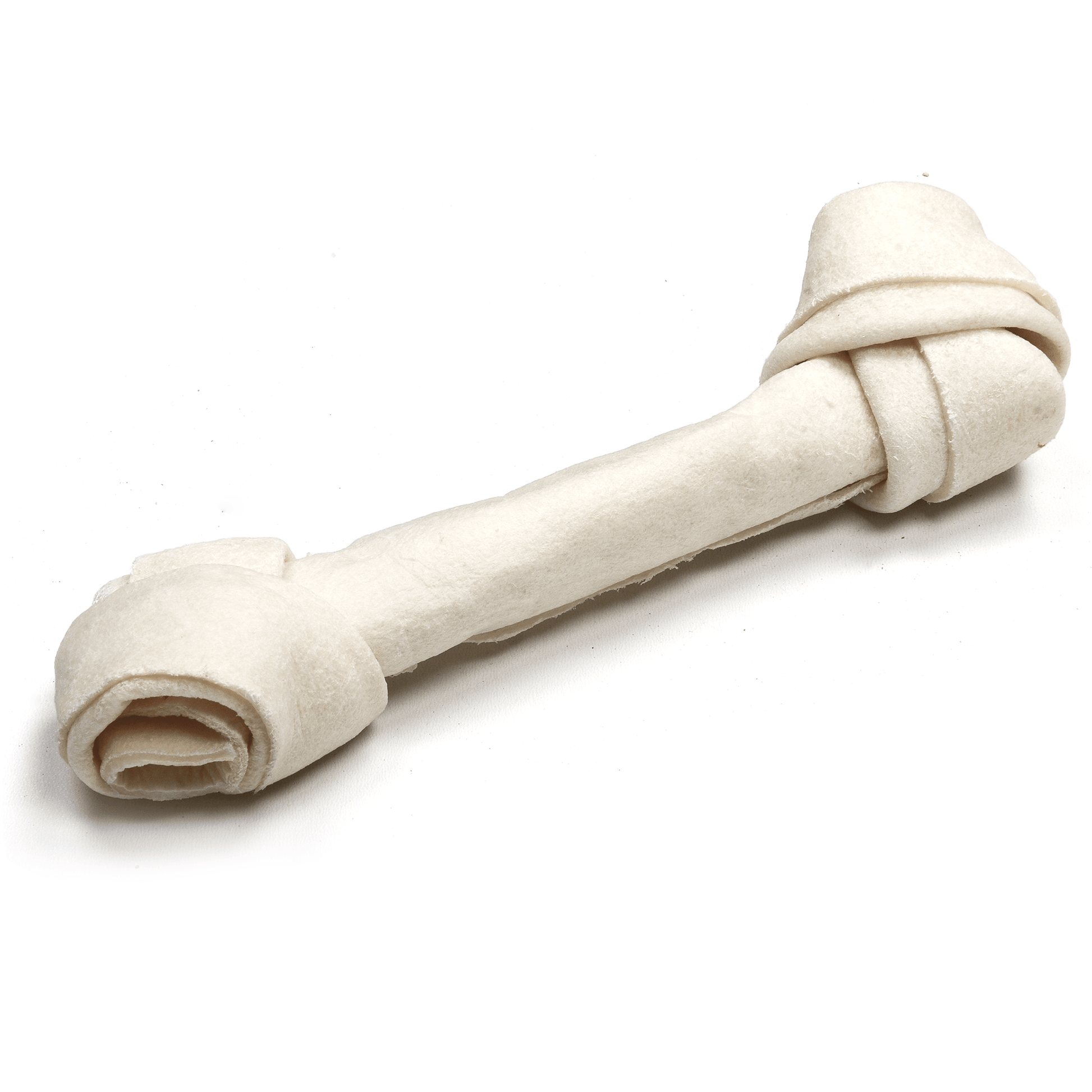 8” Rawhide White Knotted Bone - Premium Feeders - Premium Feeders - Dog Treats