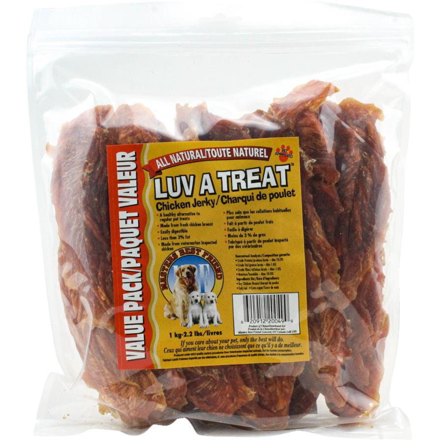 Chicken Jerky - 1kg - Premium Feeders - Master's Best Friend - Dog Treats