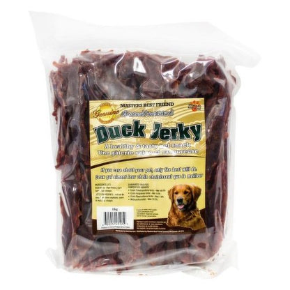 Duck Jerky - 1kg - Premium Feeders - Master's Best Friend - Dog Treats