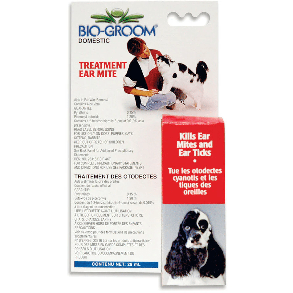 Ear Mite Treatment for Cats and Dogs - Premium Feeders - Bio-Groom - Dog and Cat Care