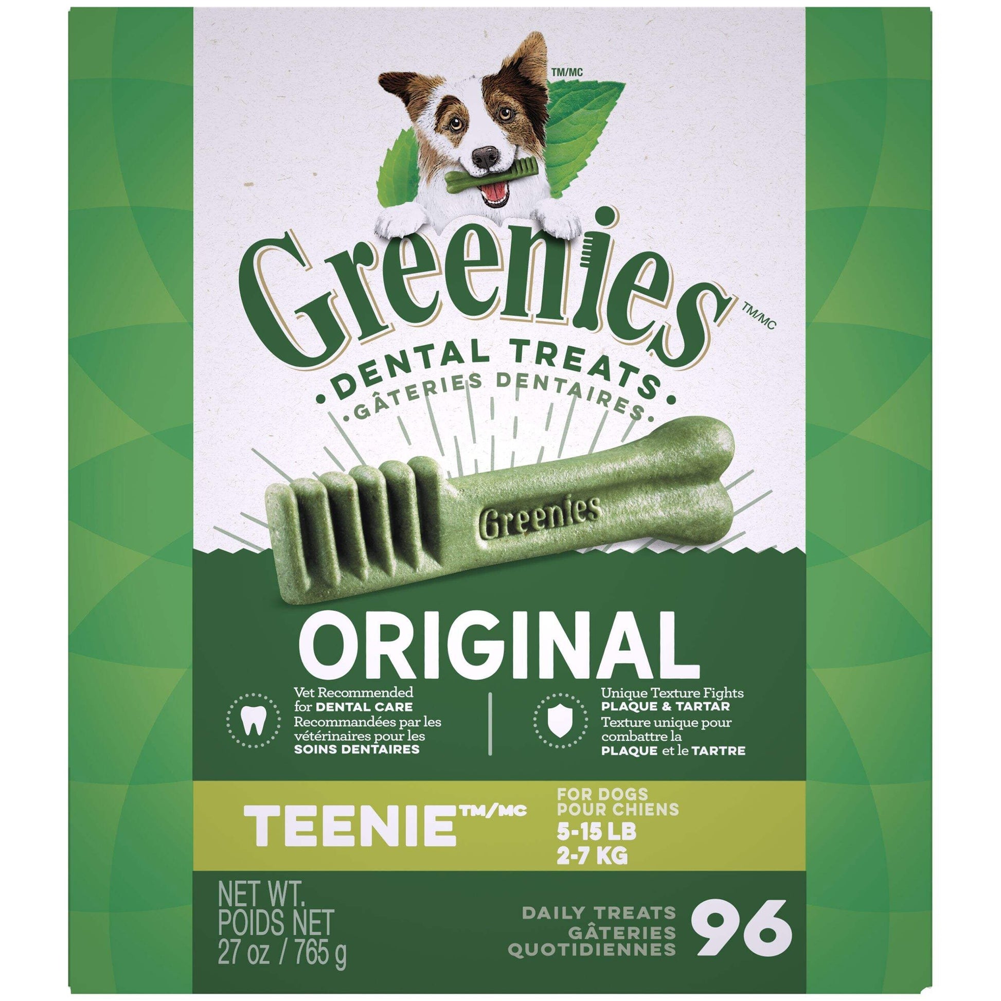 GREENIES Original Teenie Dental Treats - 765g - Premium Feeders - Greenies - Dog Dental Treats