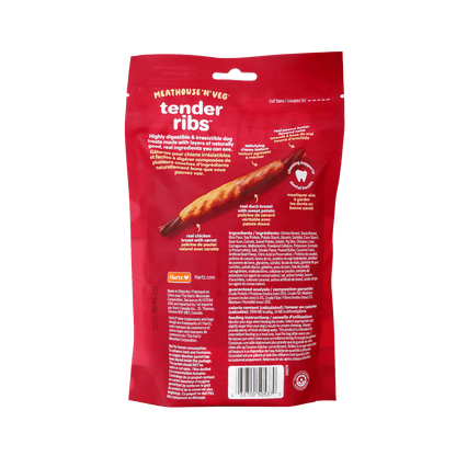 Oinkies Meathouse ‘n’ Veg Tender Ribs – 20 Pack - Premium Feeders - Hartz - Dog Treats