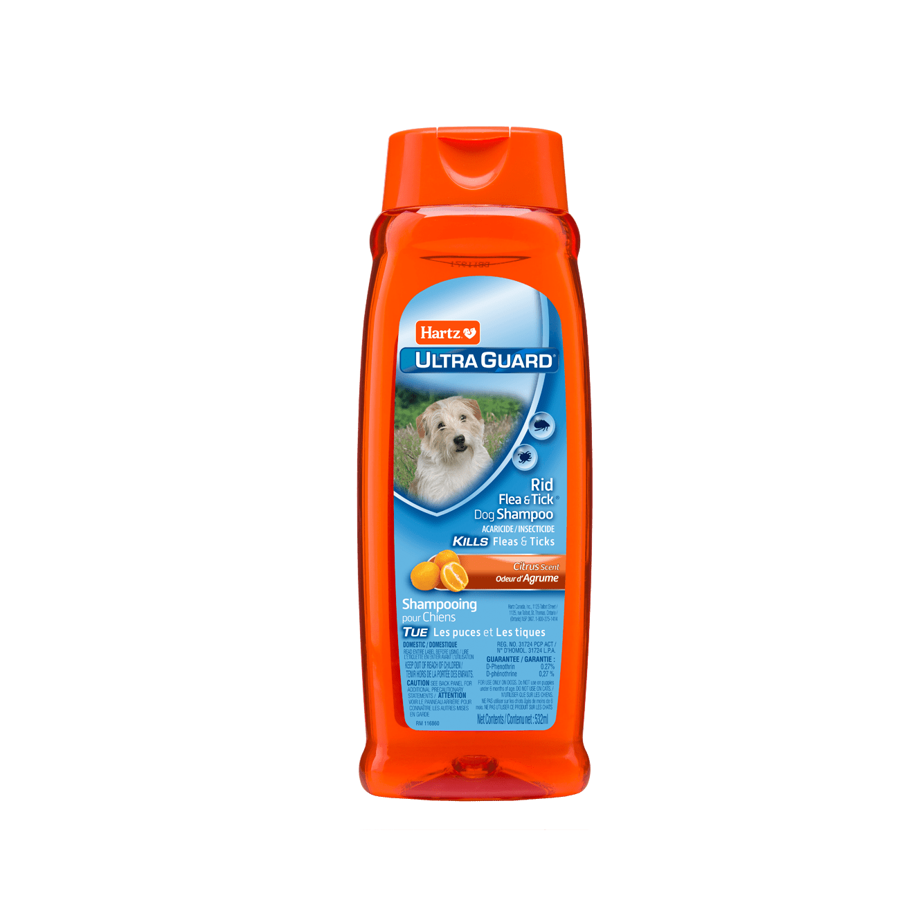 Rid Flea & Tick Dog Shampoo Citrus Scent - Premium Feeders - Hartz - Dog Flea & Tick